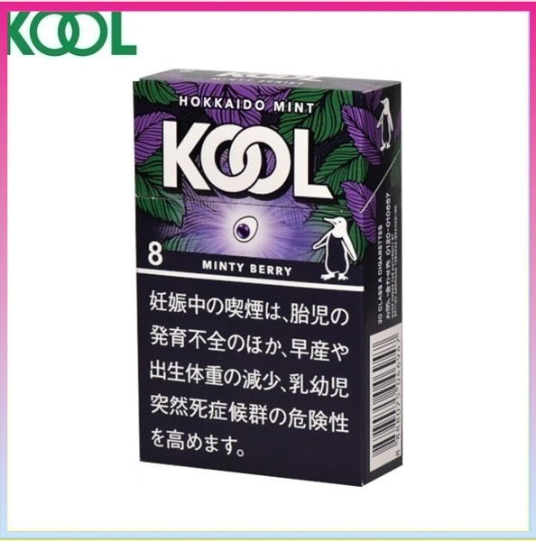 Kool香煙企鵝北海道薄荷莓果8mg Kool香煙企鵝北海道薄荷莓果8mg